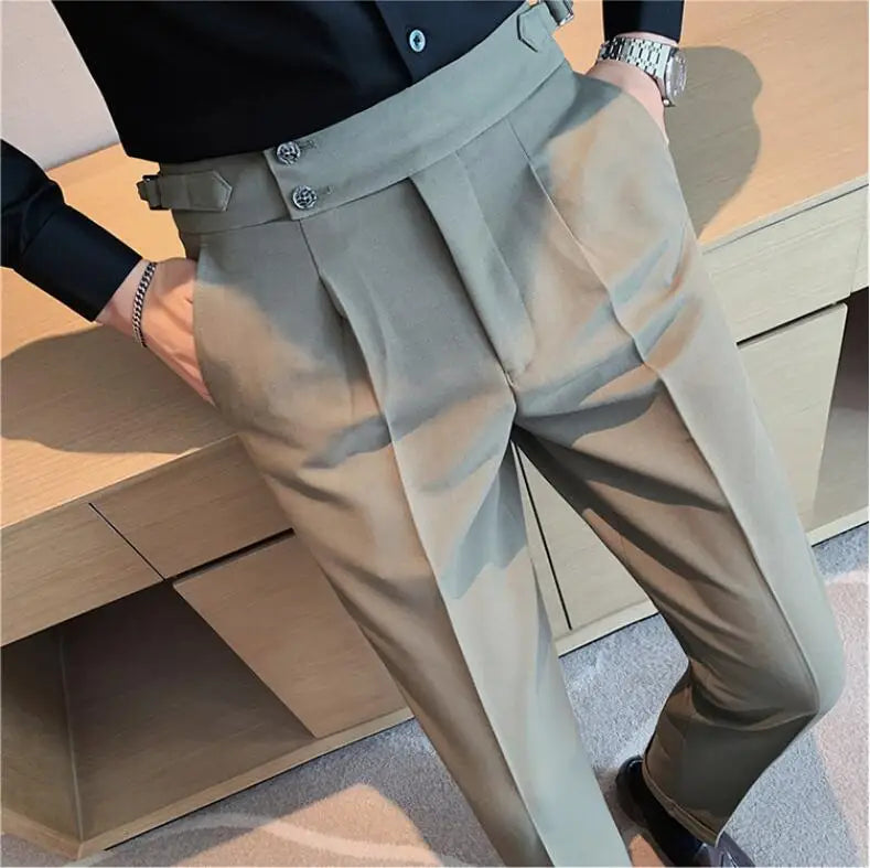 KENJI® Draped High-waist Trousers - Magnattos
