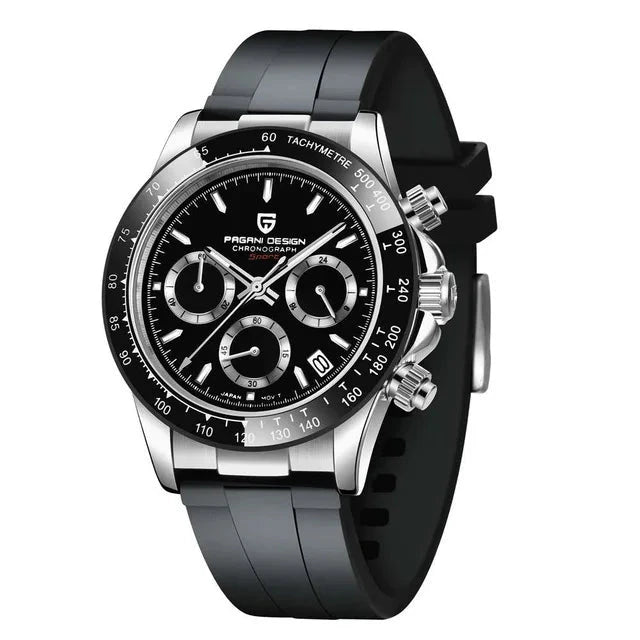 CASMONT® 40mm V2 Quartz Chronograph – Retro Sapphire Stainless Steel Waterproof Watch for Men - Magnattos