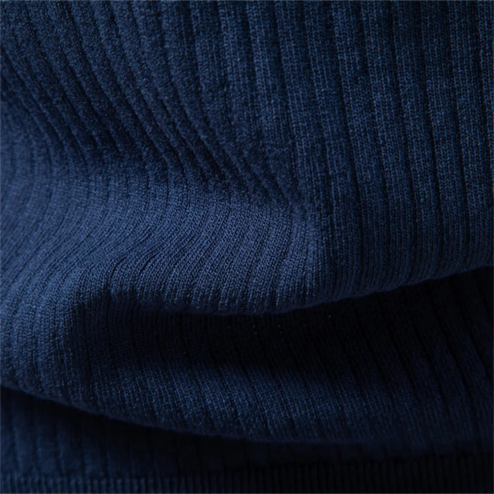 PACCINO® Classic Solid Knit Polo Shirt