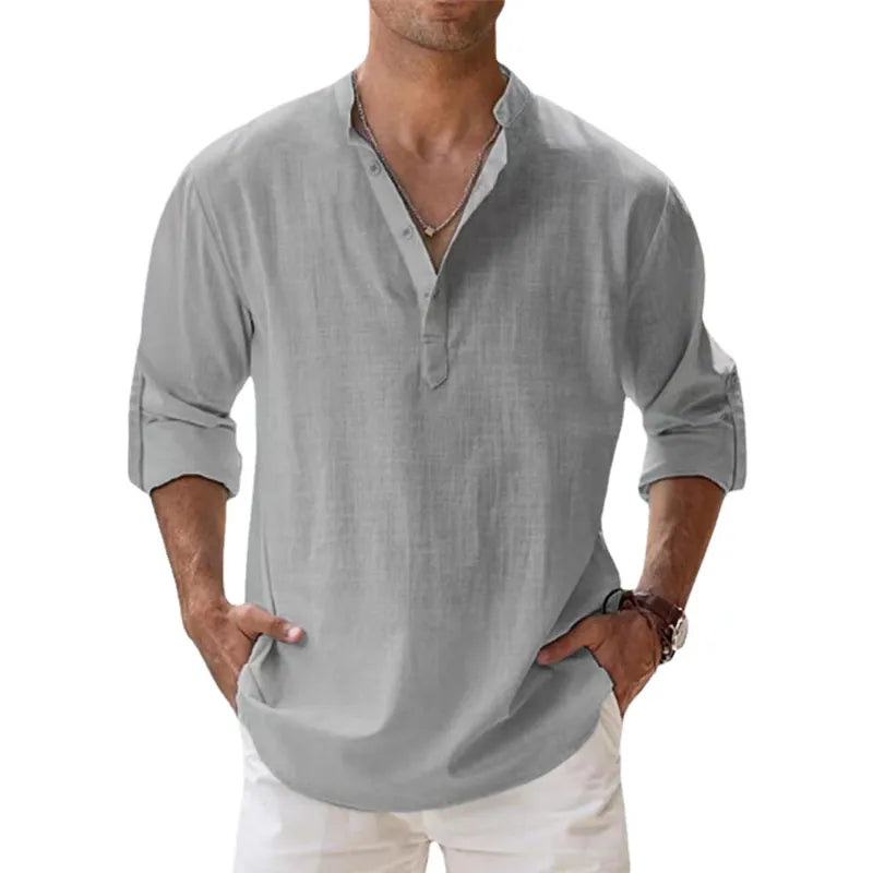 TIRRENO® Cotton Linen Shirts Casual - Magnattos