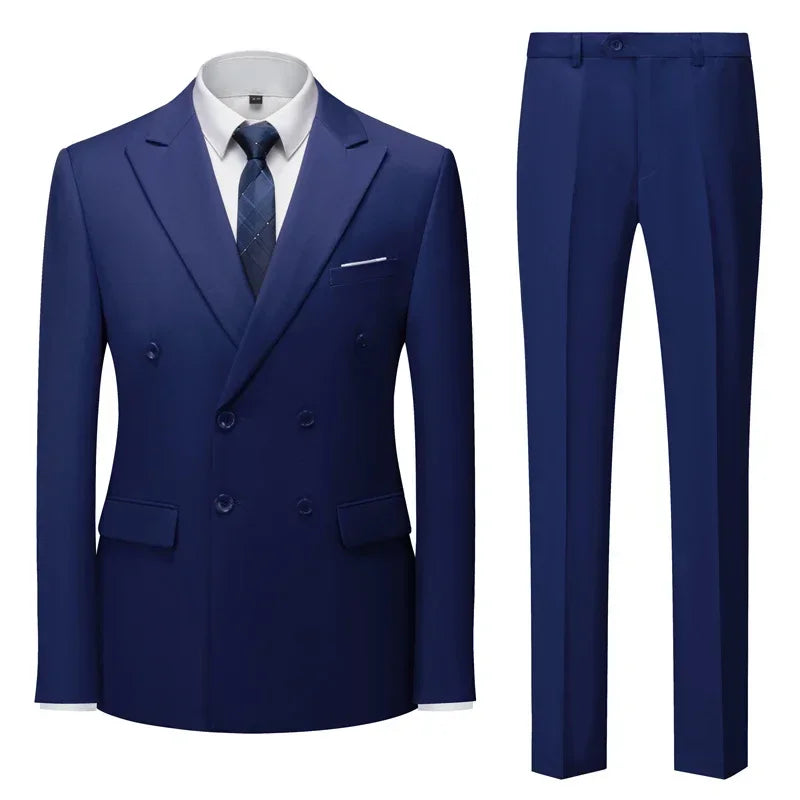 ALEKSEI® Suit Jacket Blazers Coat Pants 2 Peaces Set - Magnattos