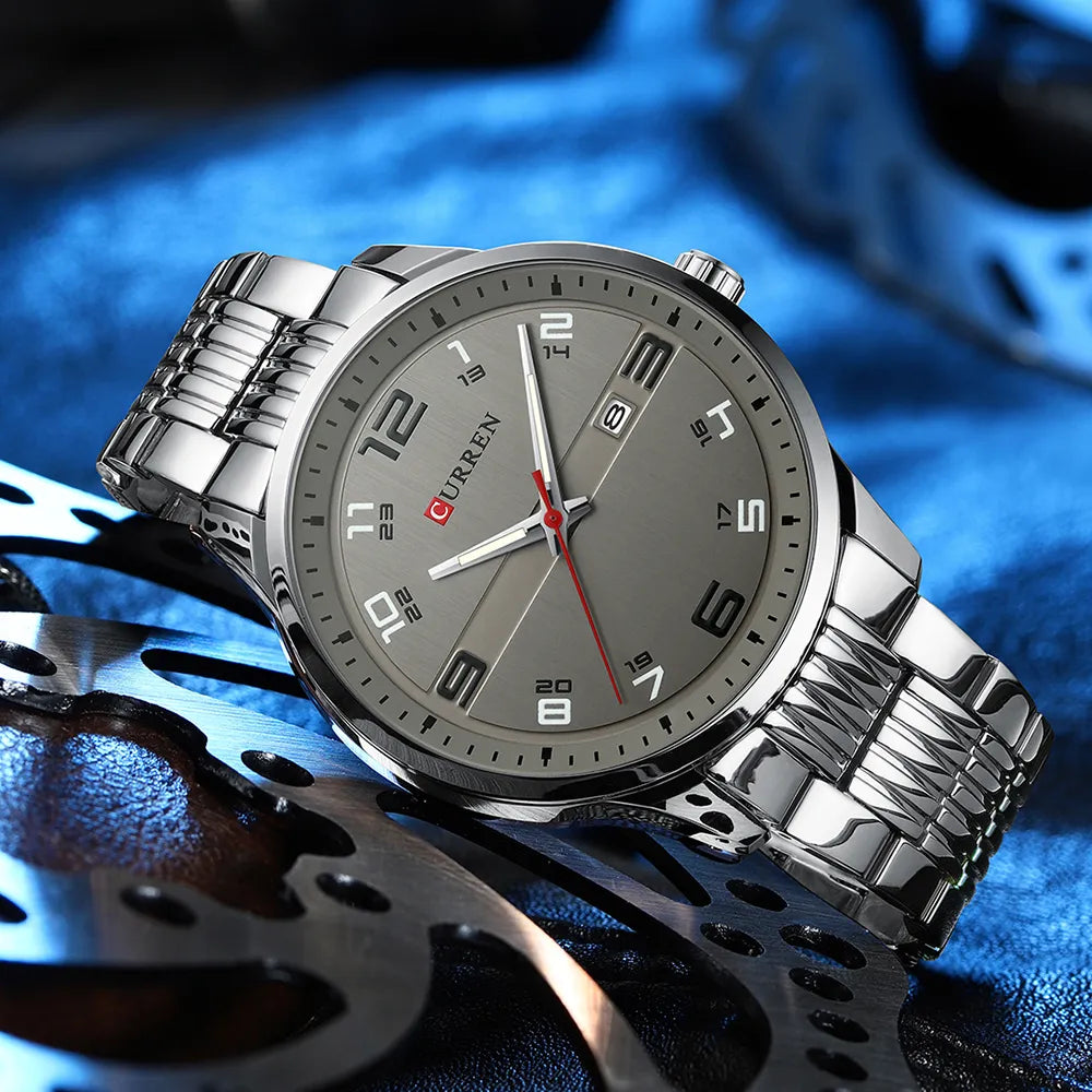 ALEX® Silver Sports Watch - Magnattos
