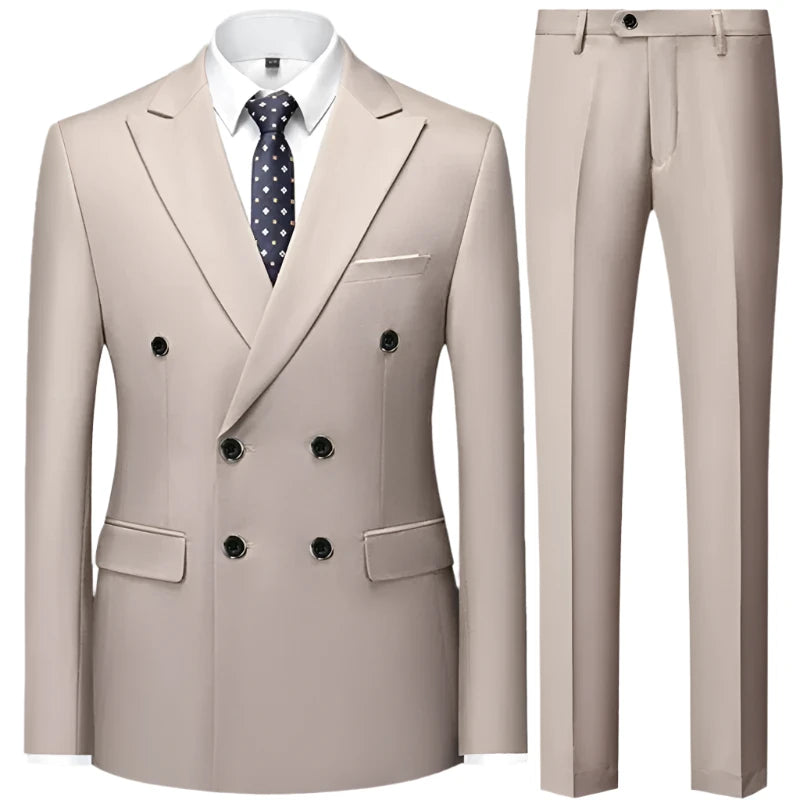 ALEKSEI® Suit Jacket Blazers Coat Pants 2 Peaces Set - Magnattos