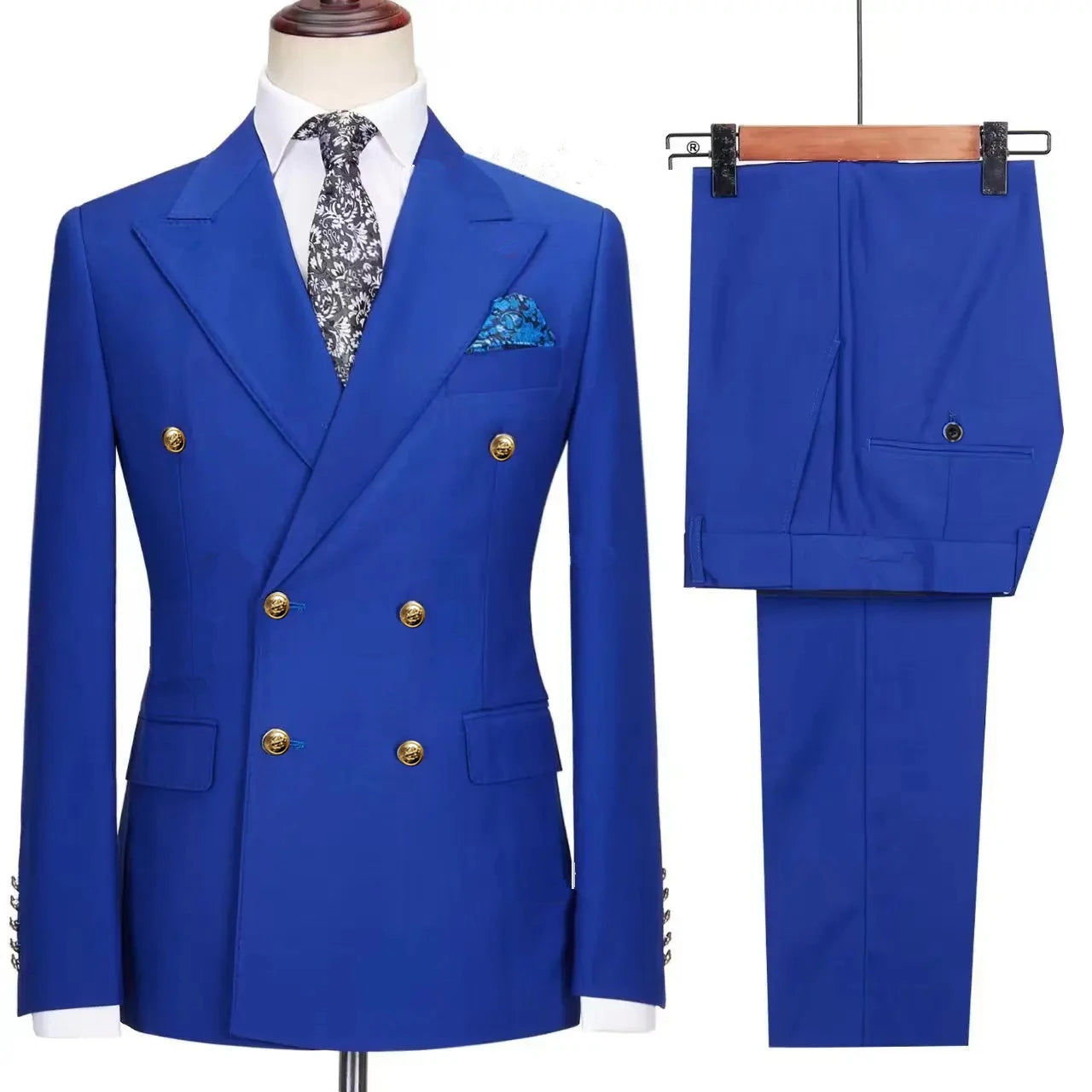 RENNEI® Slim Fit Suit Blazers Jacket Pants - Magnattos