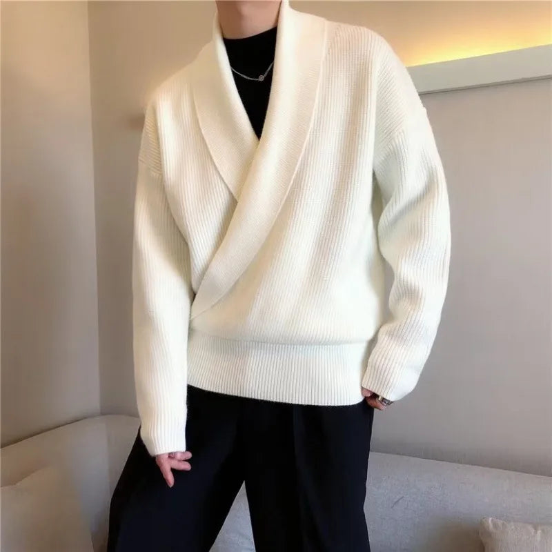 PONCHE® Vintage Wrap V Neck Sweater - Magnattos