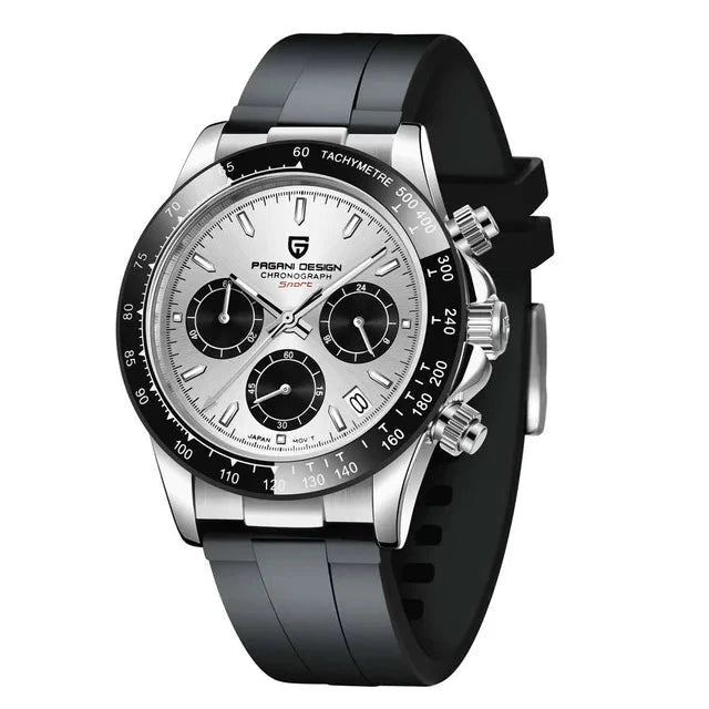 CASMONT® 40mm V2 Quartz Chronograph – Retro Sapphire Stainless Steel Waterproof Watch for Men - Magnattos