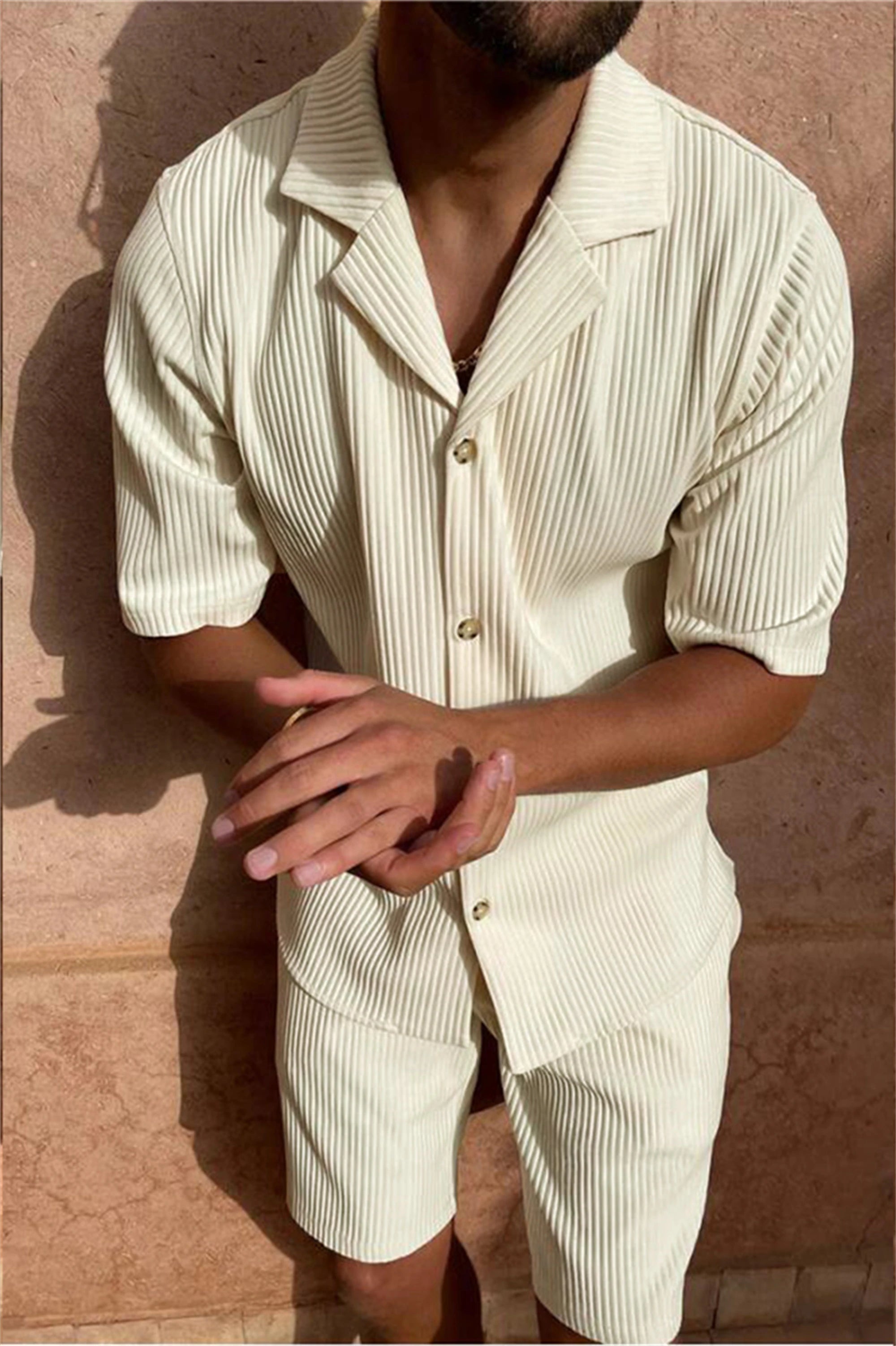 DMITRI® Solid color corduroy casual set - Magnattos