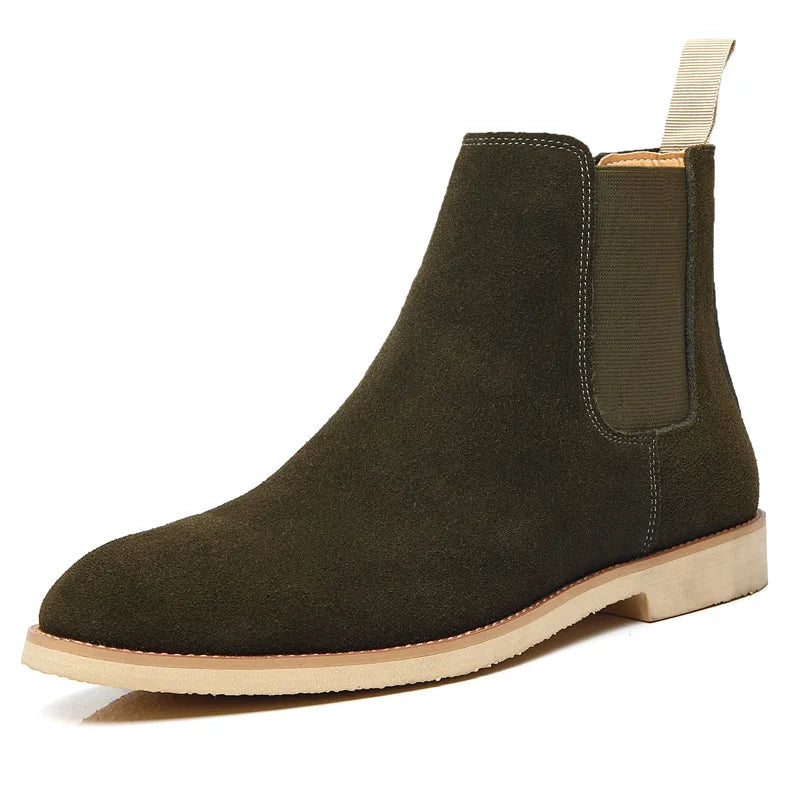 MANI® Retro Suede Genuine Leather Chelsea Boots for Men - Magnattos