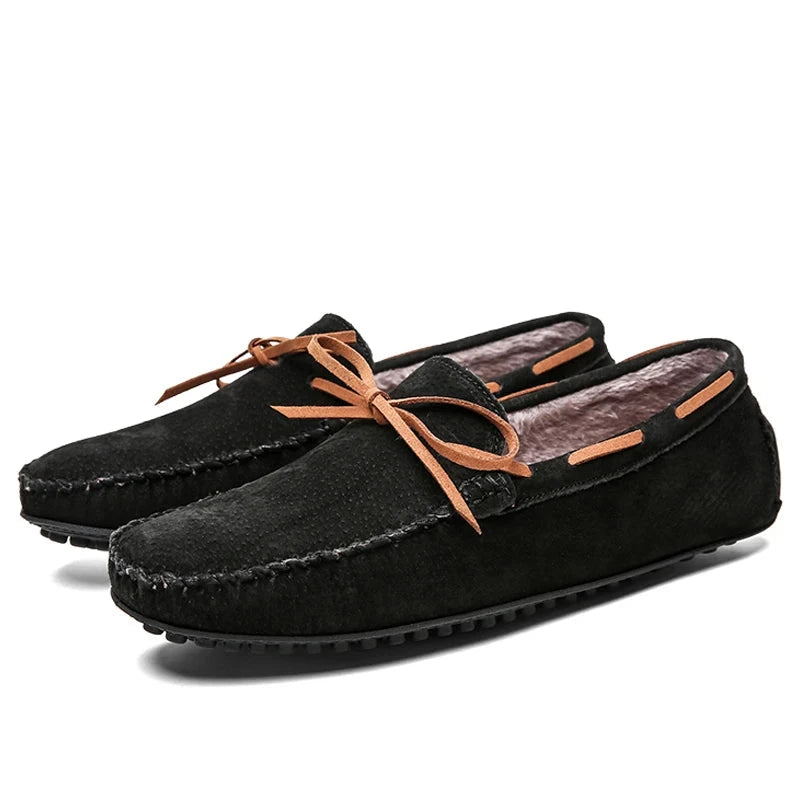 VANDOR® Summer Breeze Men’s Leather Loafers – Breathable Green Casual Shoes for Daily Comfort - Magnattos