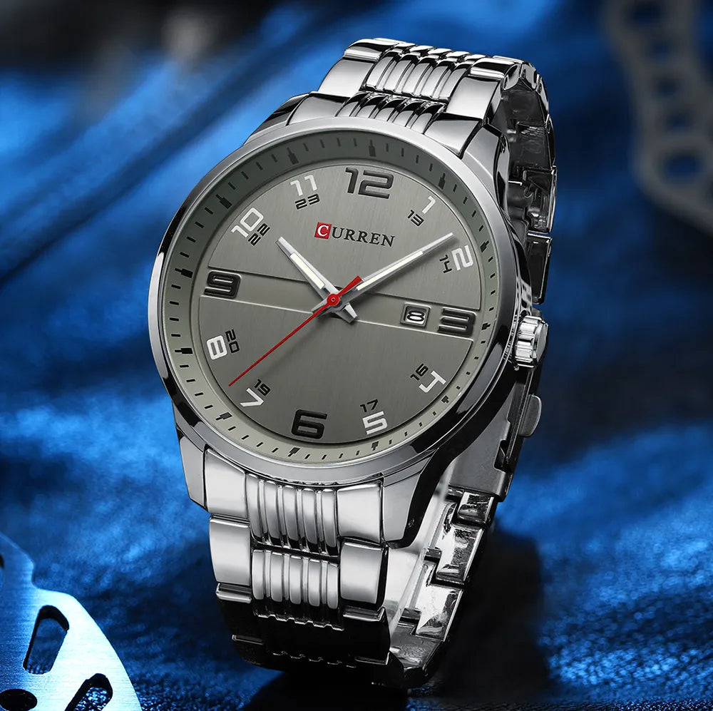 ALEX® Silver Sports Watch - Magnattos