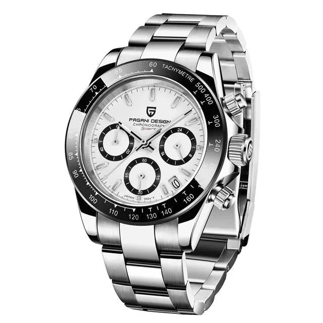 CASMONT® 40mm V2 Quartz Chronograph – Retro Sapphire Stainless Steel Waterproof Watch for Men - Magnattos