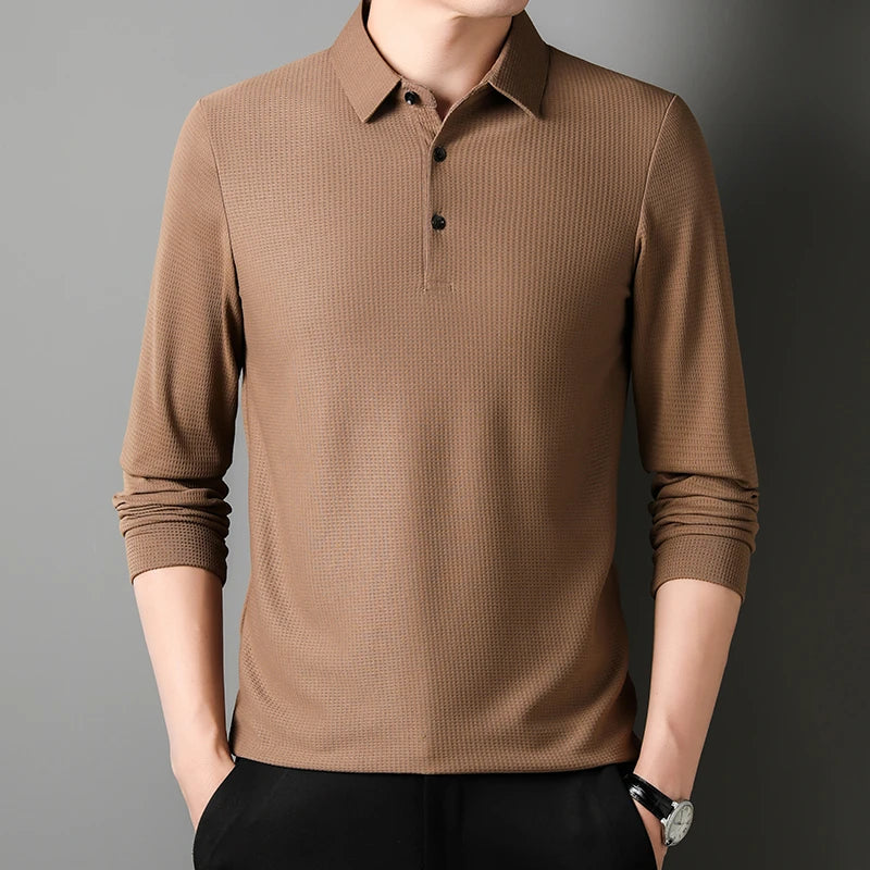 SEIBEL® Men's Business Casual Polo Long Sleeve - Magnattos
