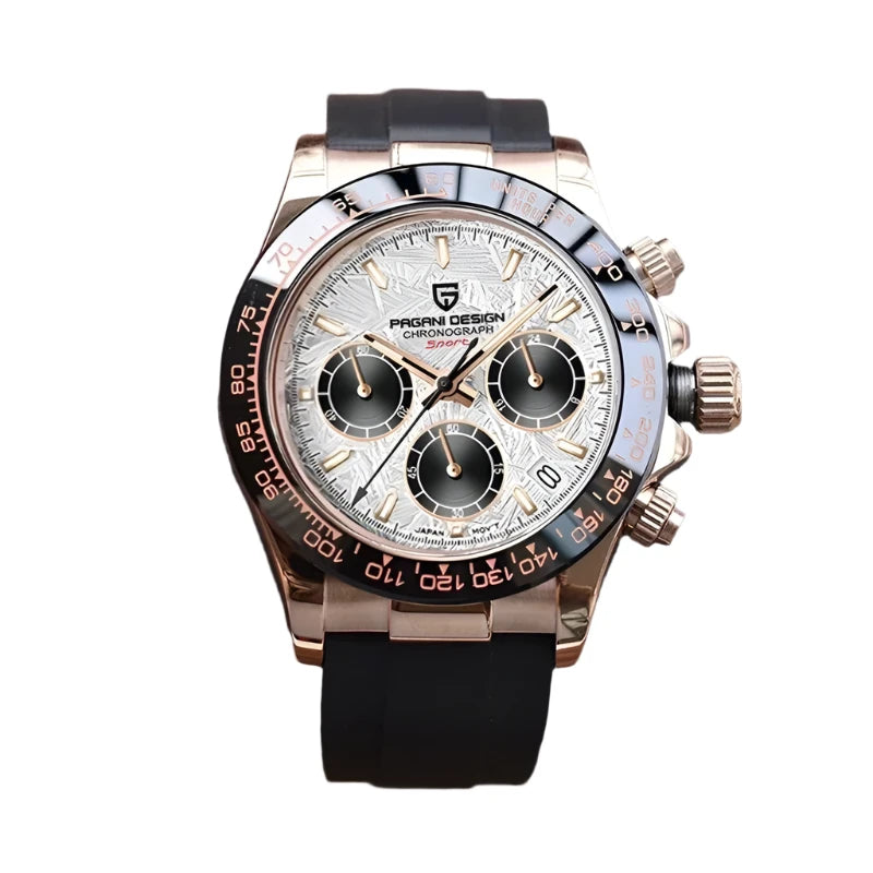 CASMONT® 40mm V2 Quartz Chronograph – Retro Sapphire Stainless Steel Waterproof Watch for Men - Magnattos