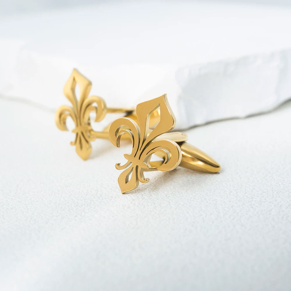 LEONIDAS® Holy Lily Flower Cufflinks - Magnattos