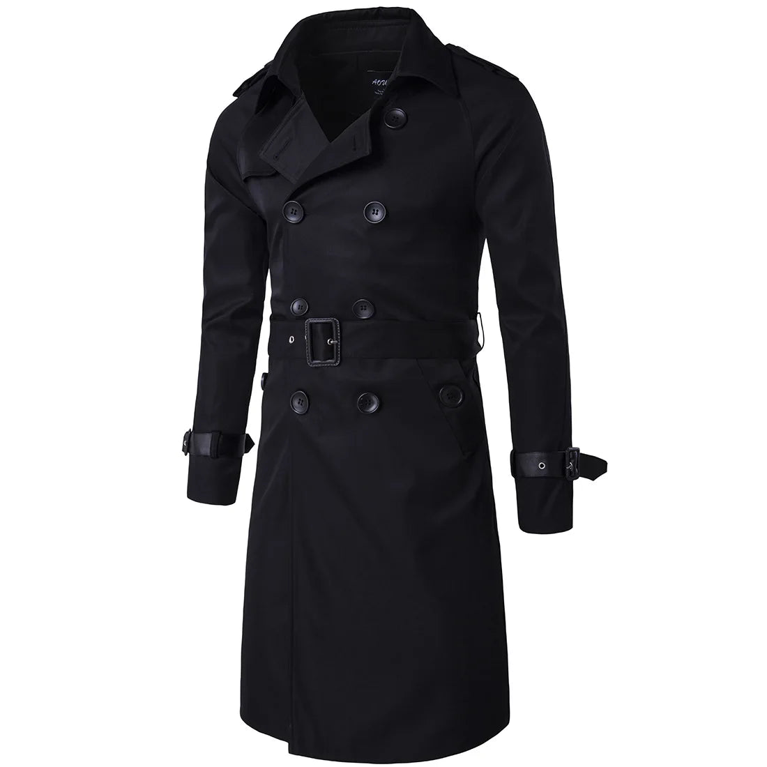 PANNOS® Long Trench Coat with Belt - Magnattos