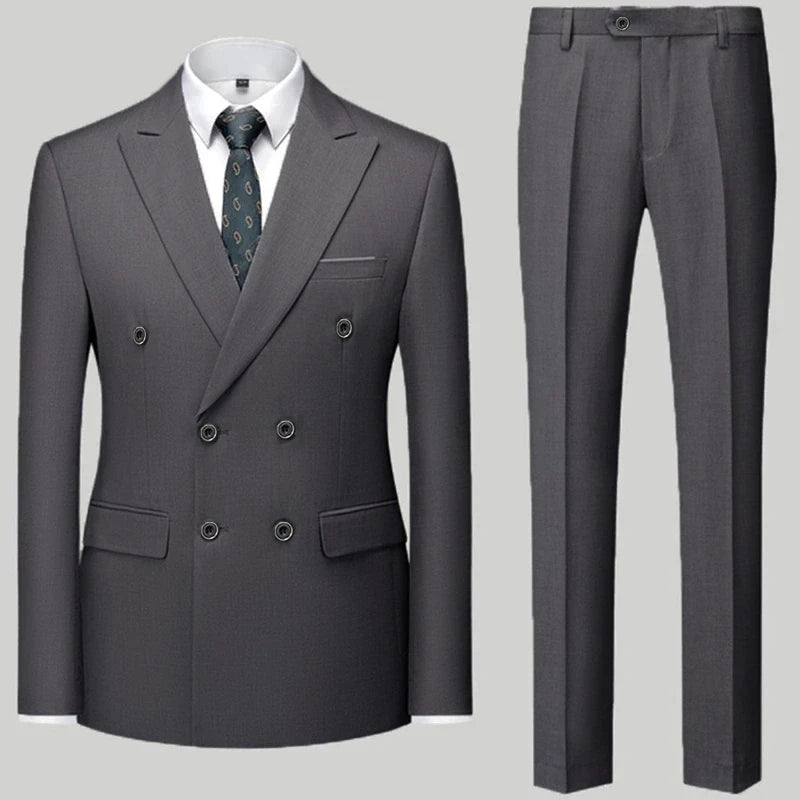 ALEKSEI® Suit Jacket Blazers Coat Pants 2 Peaces Set - Magnattos