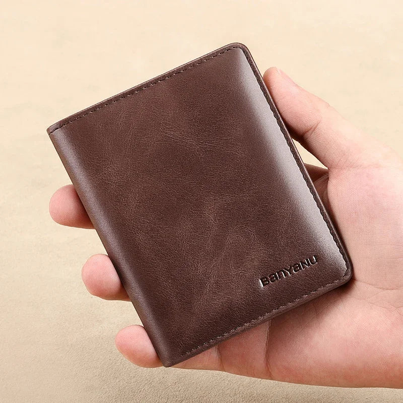 VALEN® RFID Genuine Leather Slim Wallet for Men - Magnattos