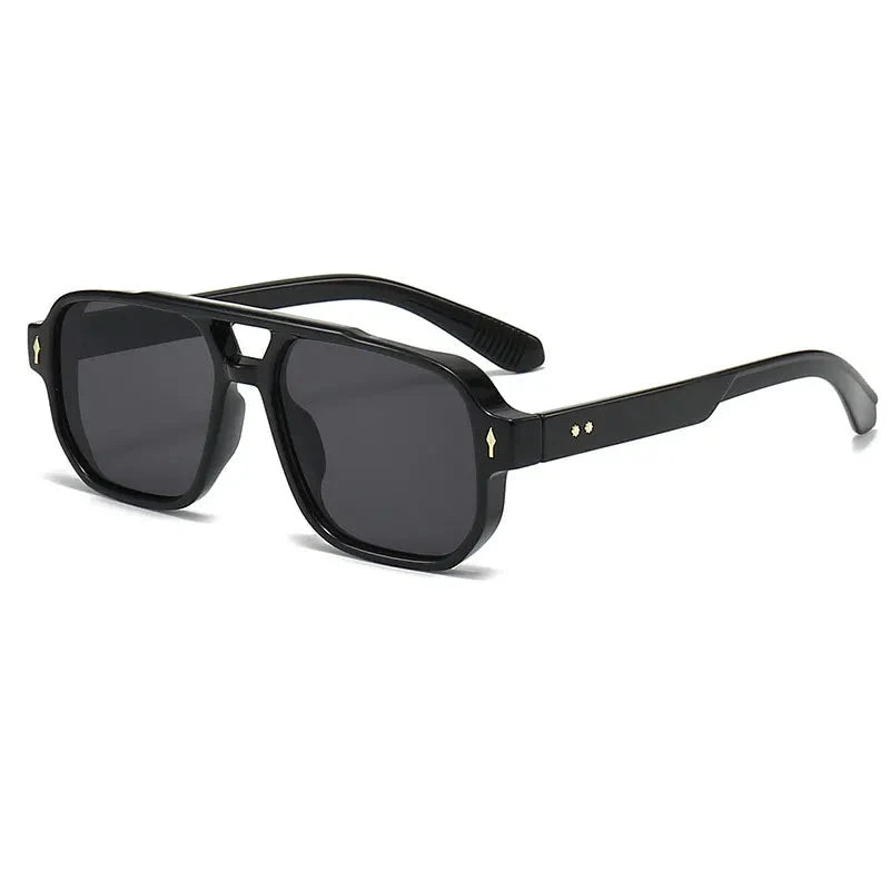 STIRLING® Square Tortoiseshell Preppy Sunglasses