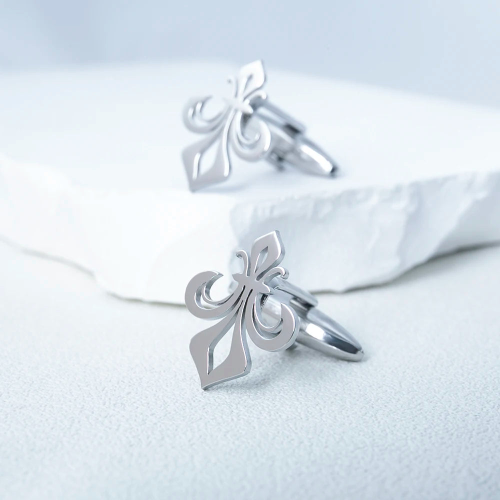 LEONIDAS® Holy Lily Flower Cufflinks - Magnattos