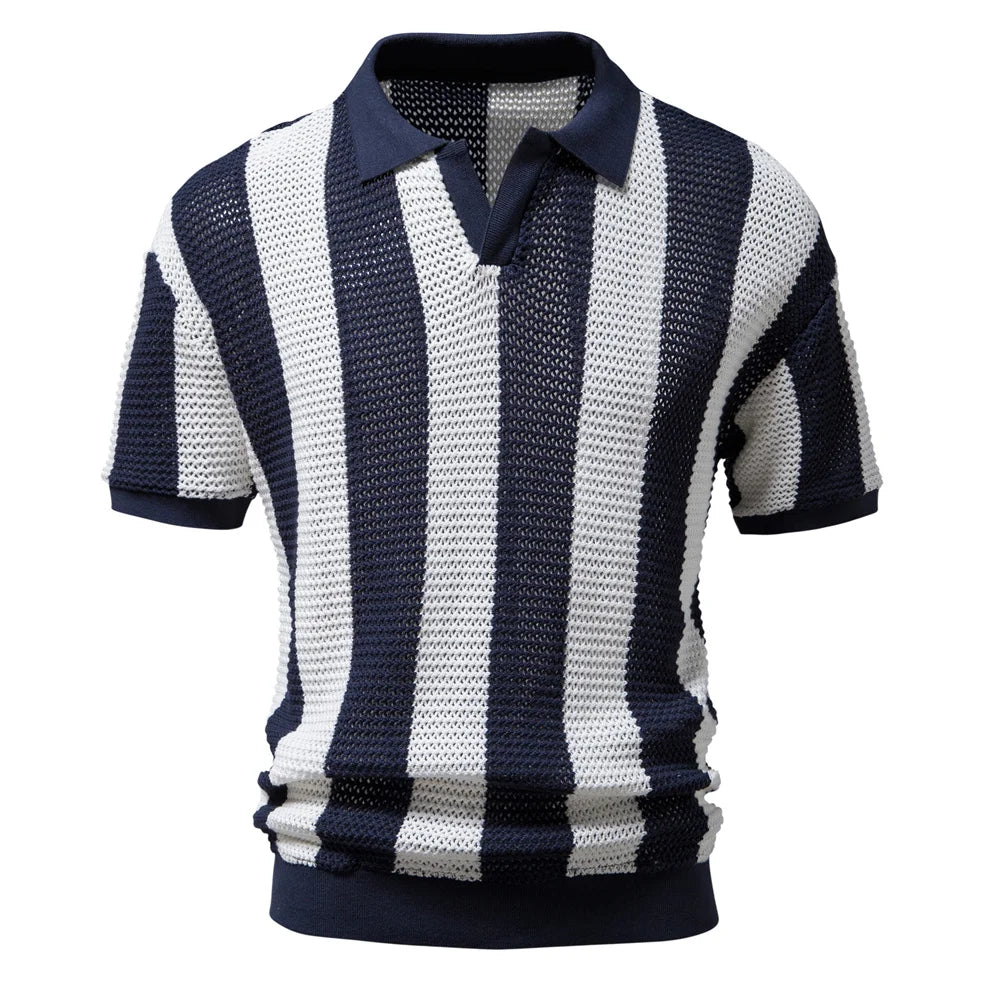 KOSTAS® Cotton Hollow Out Polo Shirt - Magnattos
