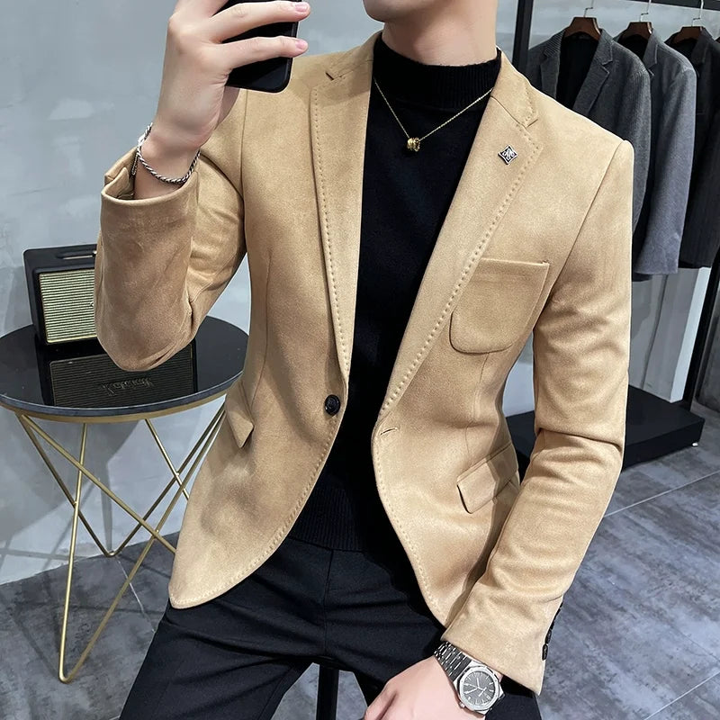 BRANTLEY® Deerskin Fleece Jacket Blazer for Men - Magnattos