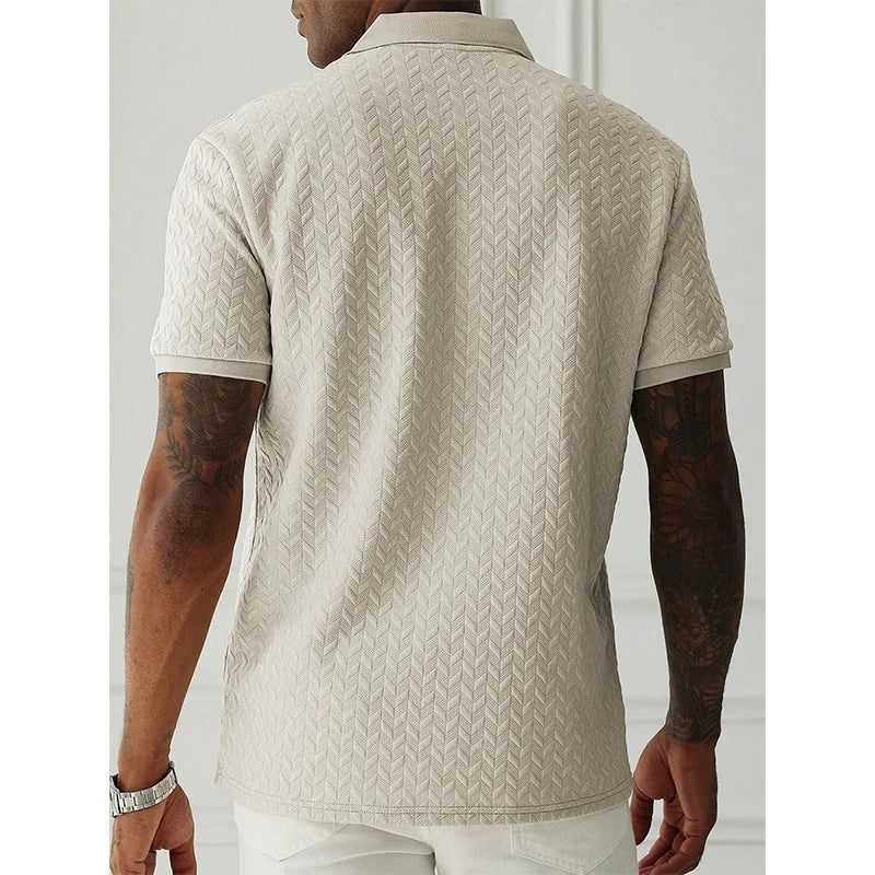TORRINO® Short Sleeve Knit Polo Shirt