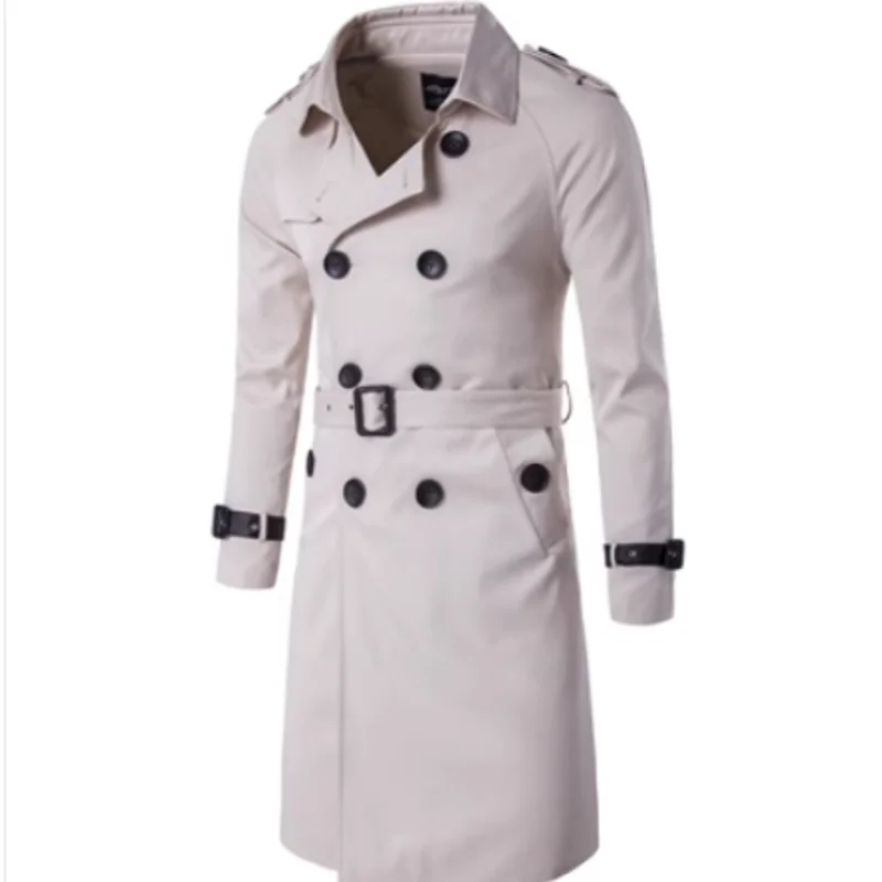 PANNOS® Long Trench Coat with Belt - Magnattos