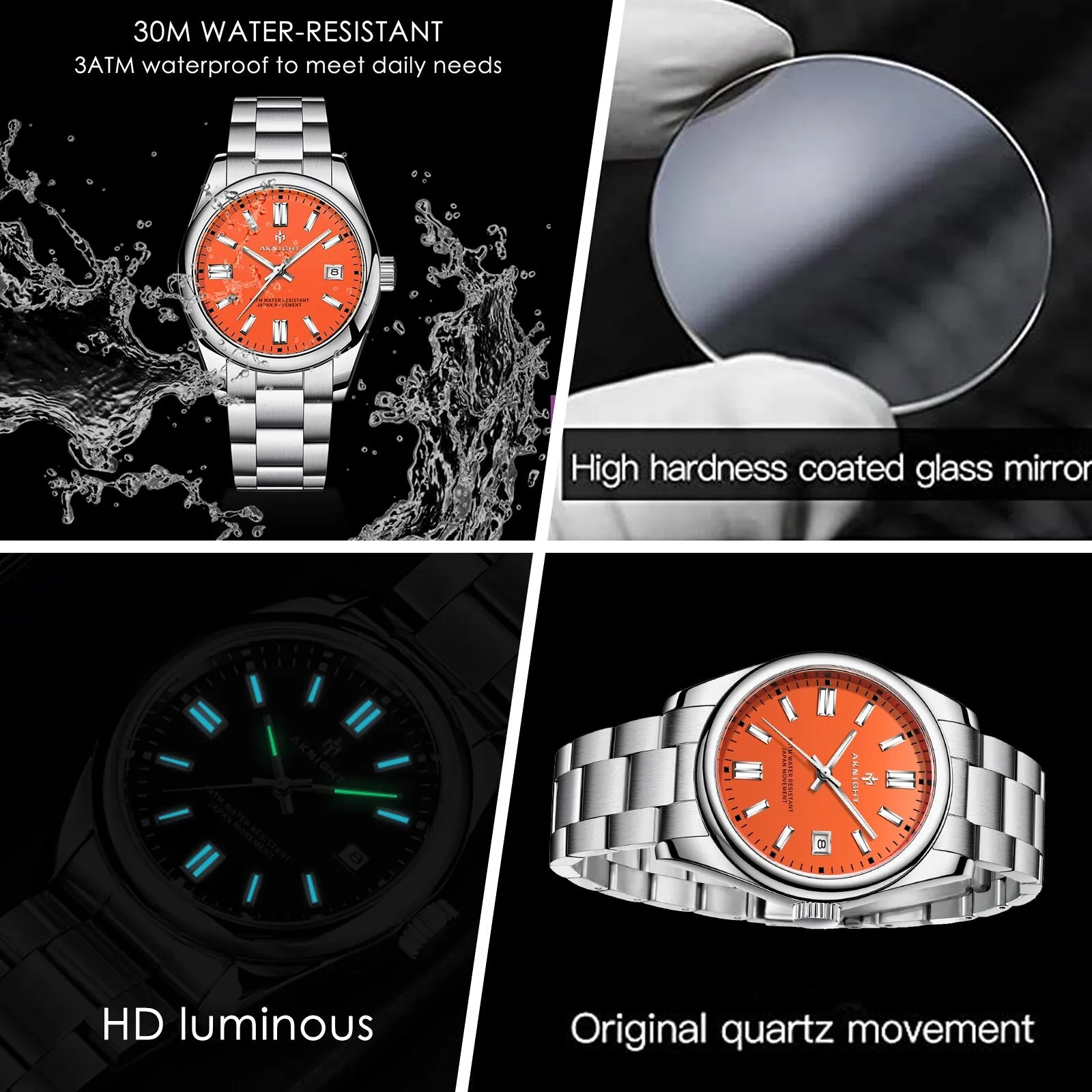 PIERRE® Waterproof Silver Watch - Magnattos