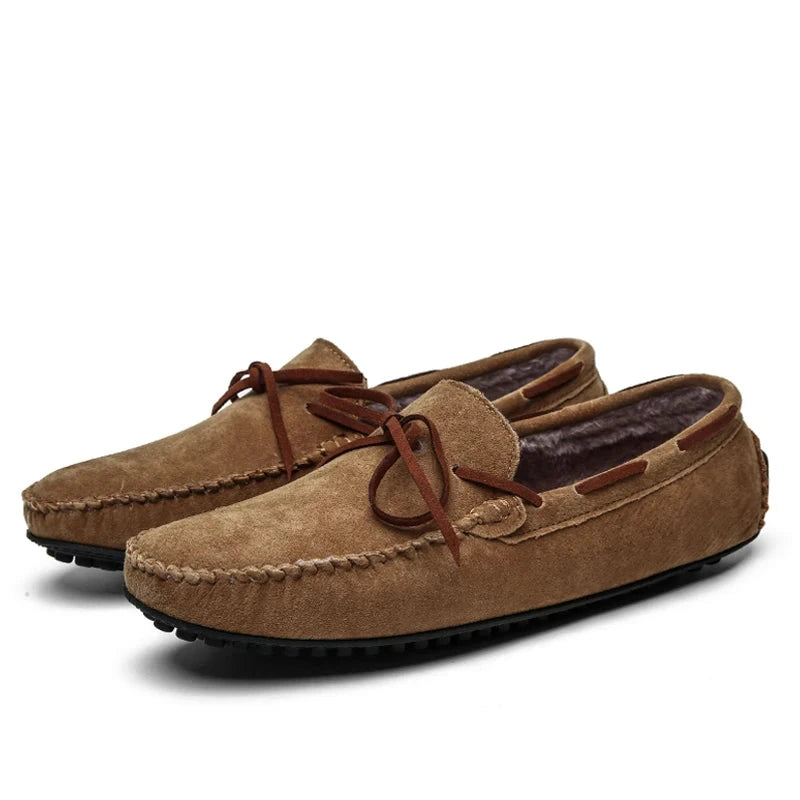 VANDOR® Summer Breeze Men’s Leather Loafers – Breathable Green Casual Shoes for Daily Comfort - Magnattos