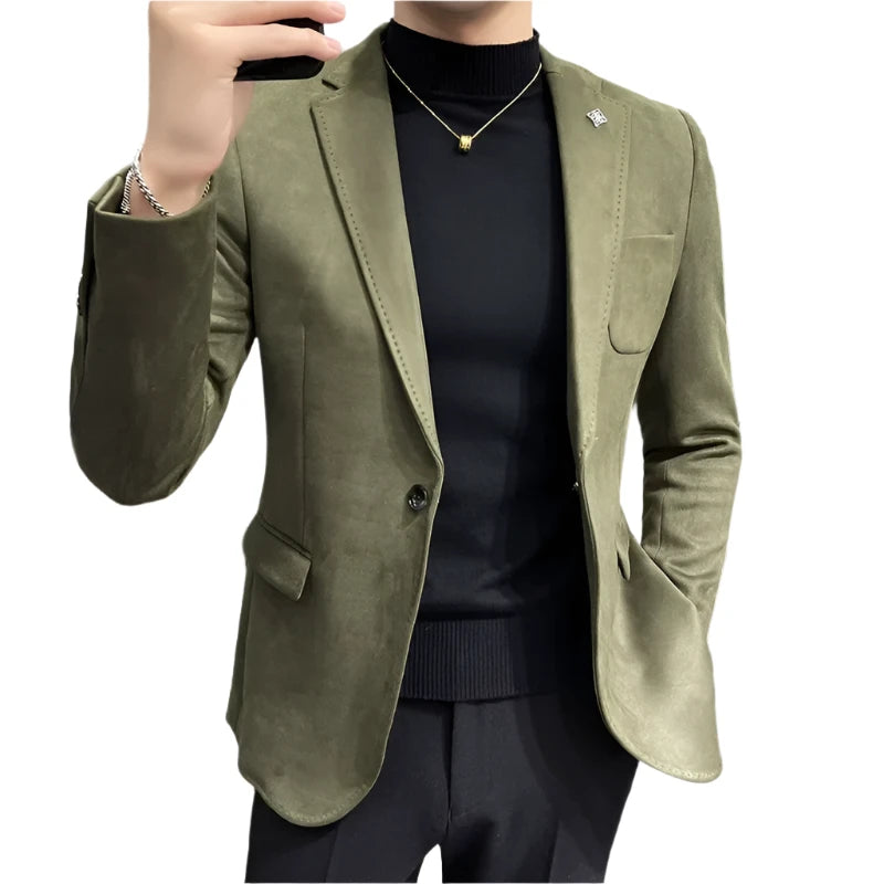 BRANTLEY® Deerskin Fleece Jacket Blazer for Men - Magnattos