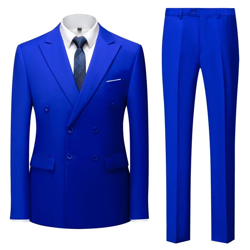 ALEKSEI® Suit Jacket Blazers Coat Pants 2 Peaces Set - Magnattos