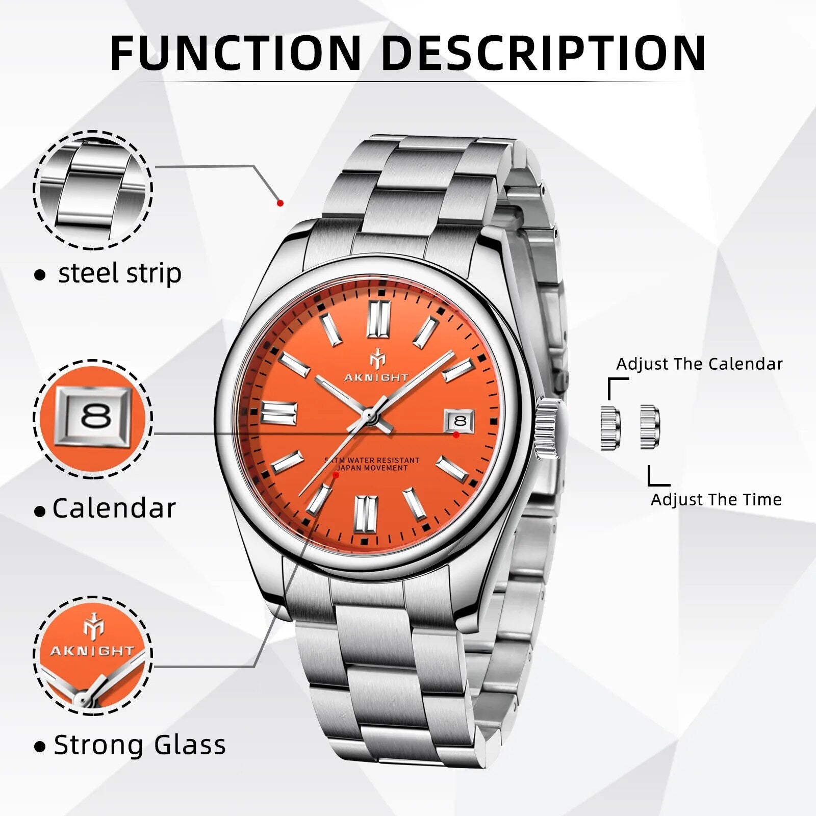 PIERRE® Waterproof Silver Watch - Magnattos
