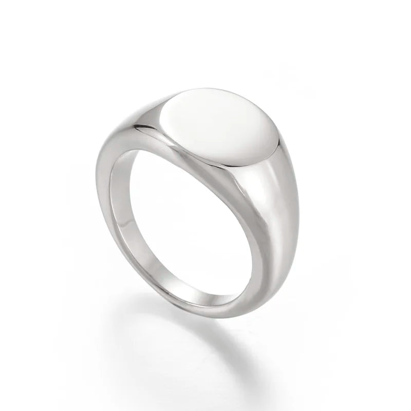 REI® Stainless Steel Signet Ring - Magnattos