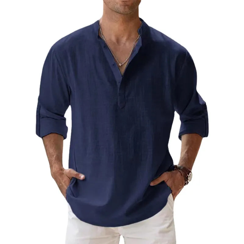 TIRRENO® Cotton Linen Shirts Casual - Magnattos