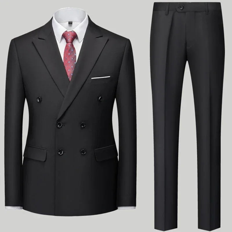ALEKSEI® Suit Jacket Blazers Coat Pants 2 Peaces Set - Magnattos