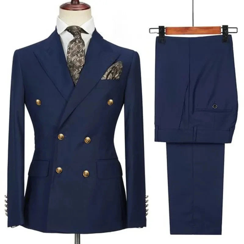 RENNEI® Slim Fit Suit Blazers Jacket Pants - Magnattos