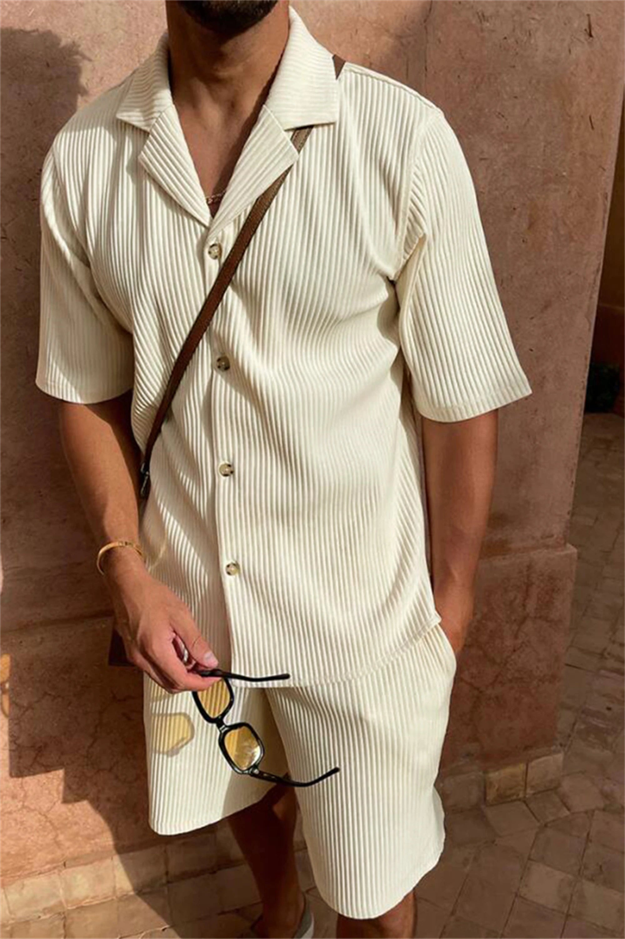 DMITRI® Solid color corduroy casual set - Magnattos