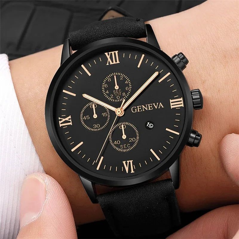 ROMAN® Black Quartz Men - Magnattos