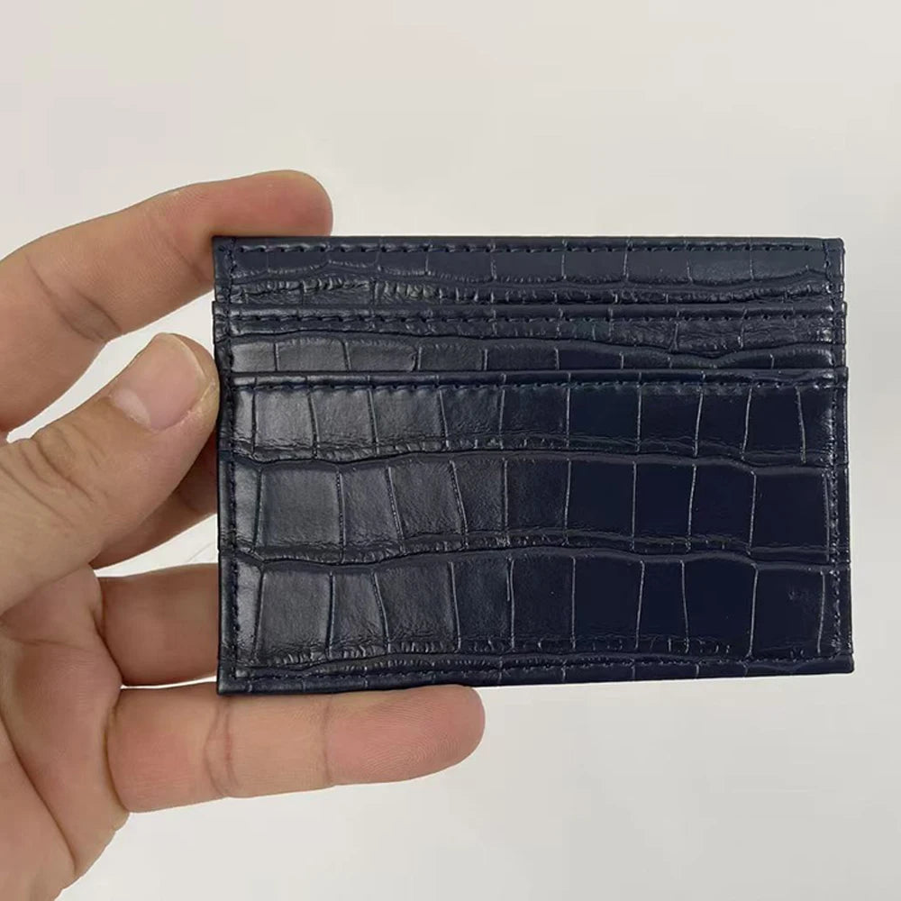 NERO® Croco-Embossed PU Leather Card Wallet