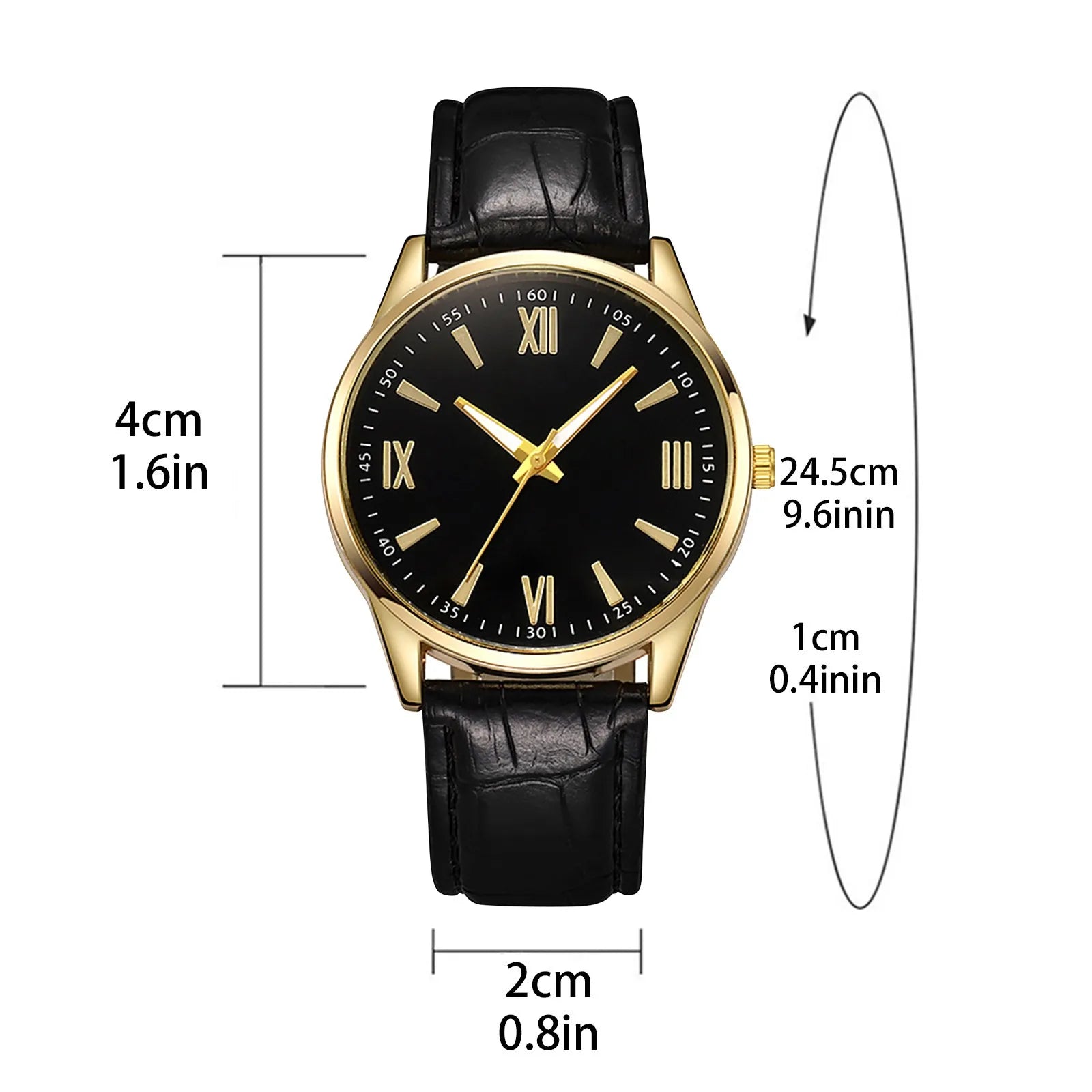 VITERBO® Elegant Minimalist Leather Watch - Magnattos