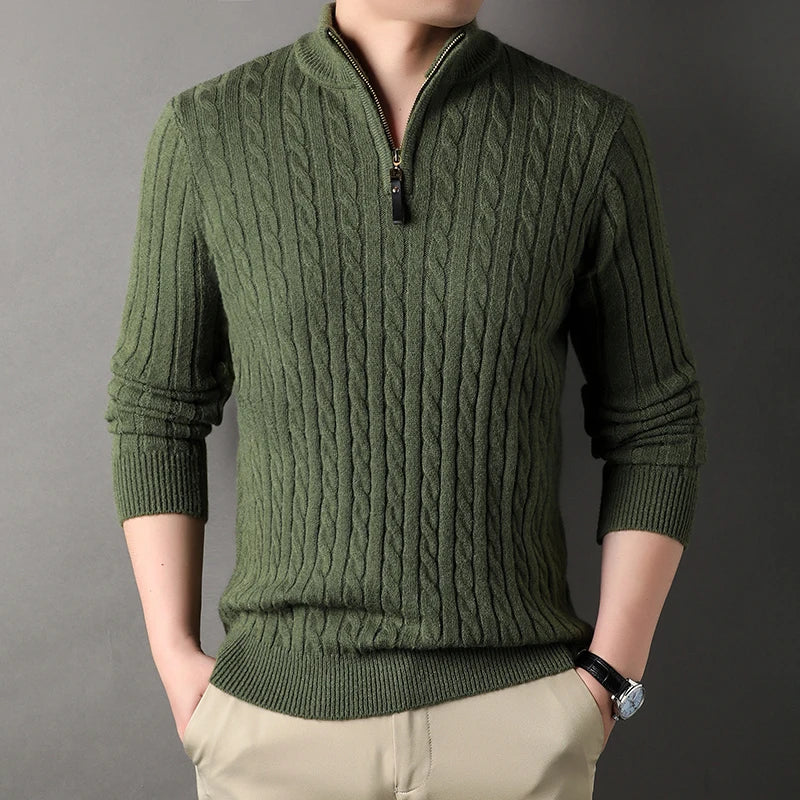 ENRICO® Winter Men's Quarter Zip Sweater - Magnattos
