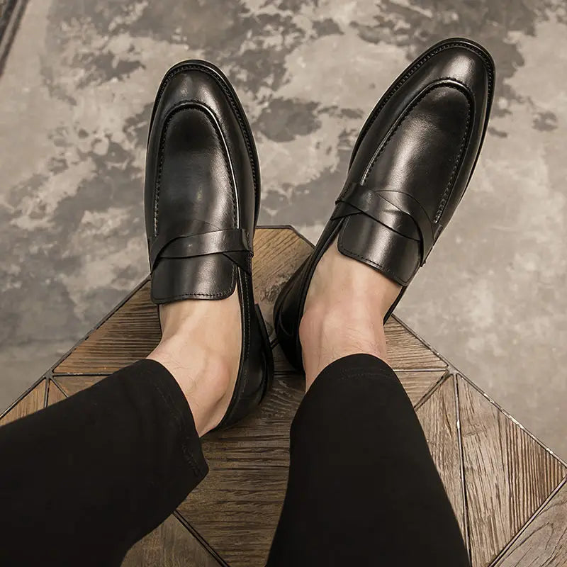 ITALO® Casual Leather Male Loafers - Magnattos