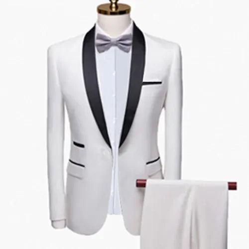 DORCHESTER® Men’s Skinny 3-Piece Tuxedo Suit – Ultimate Formal Elegance for Weddings, Proms, and Special Occasions - Magnattos