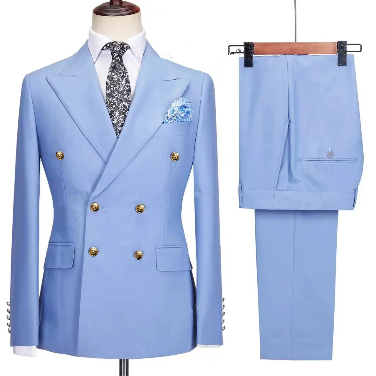 RENNEI® Slim Fit Suit Blazers Jacket Pants - Magnattos