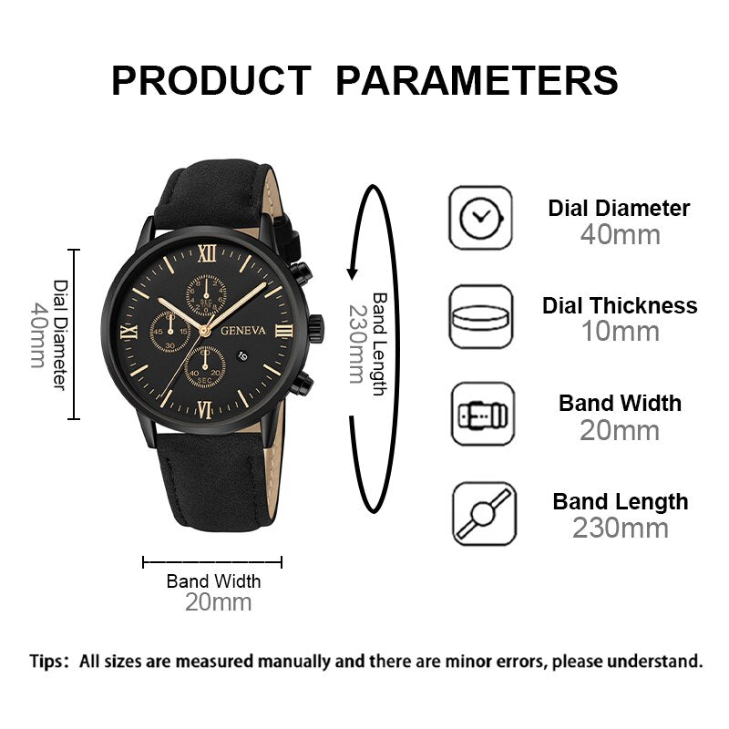 GENEVA® Quartz Men's Watch - Magnattos
