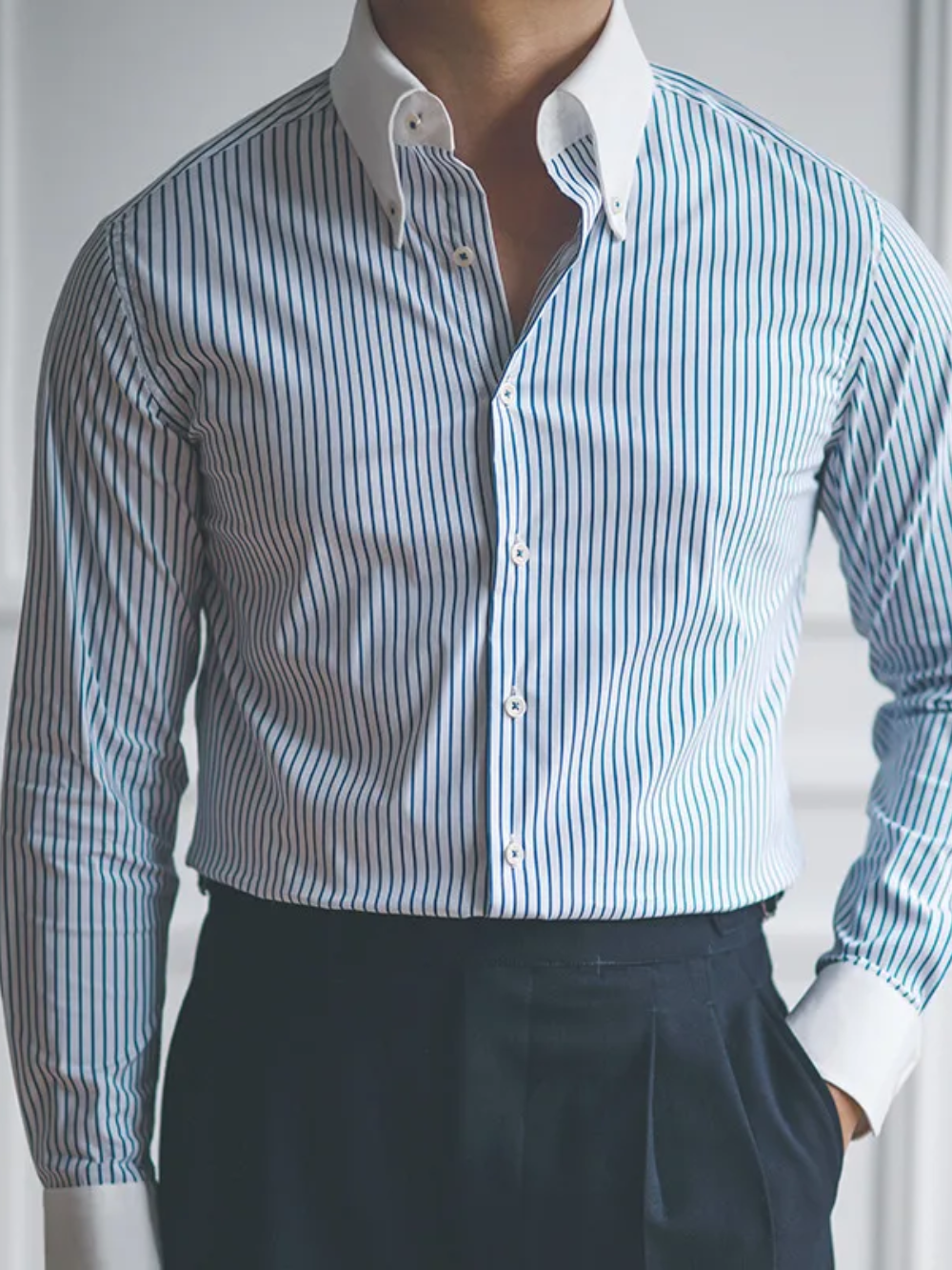 ARJUN® Long Sleeve Striped Shirt - Magnattos