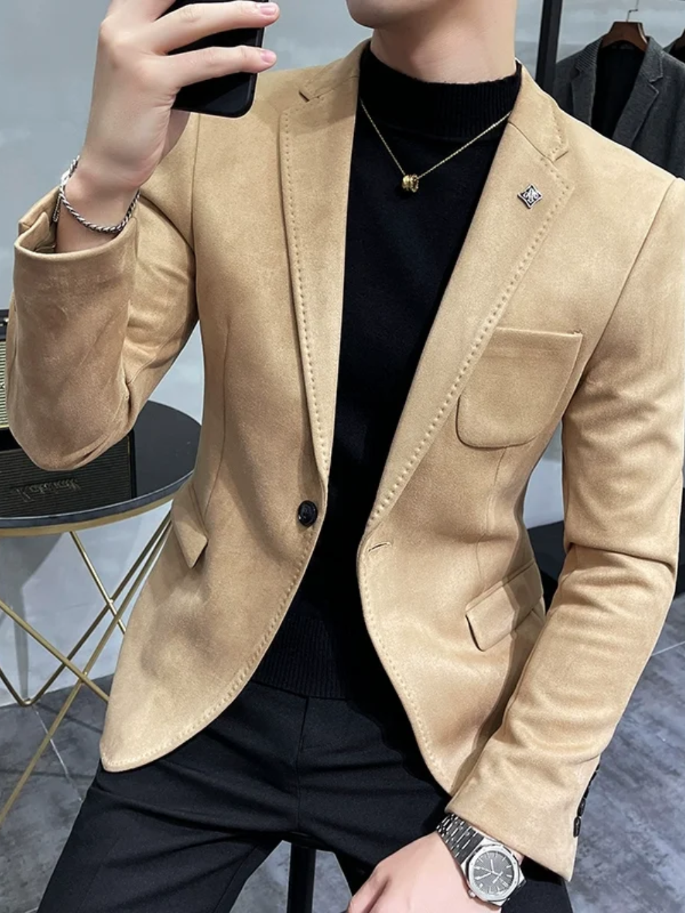 BRANTLEY® Deerskin Fleece Jacket Blazer for Men - Magnattos