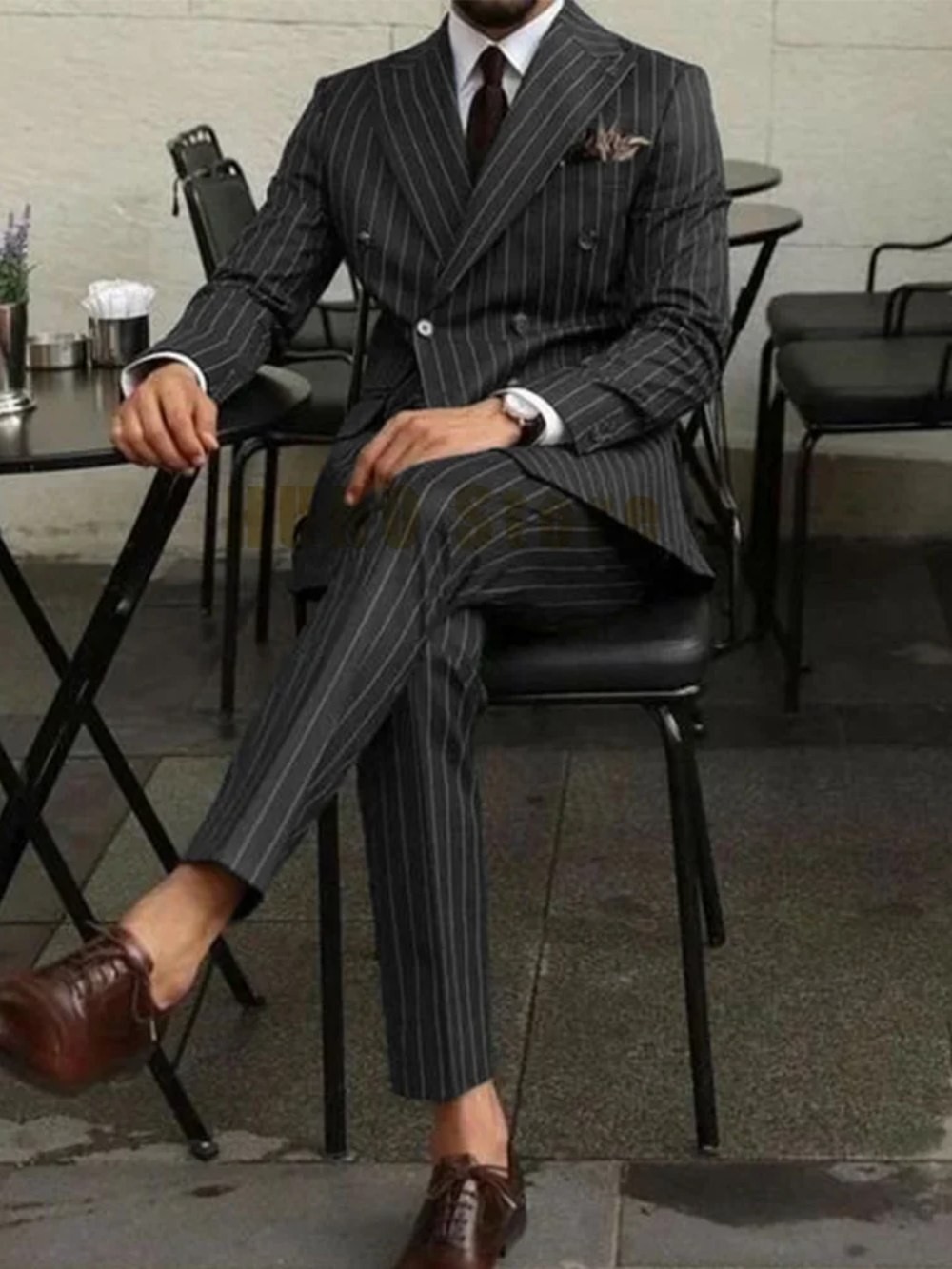 EDUARD® Men's Two Piece Double-Breasted Slim-Fit Suit - Magnattos