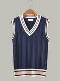 ANDREA® V-neck Retro Sweater