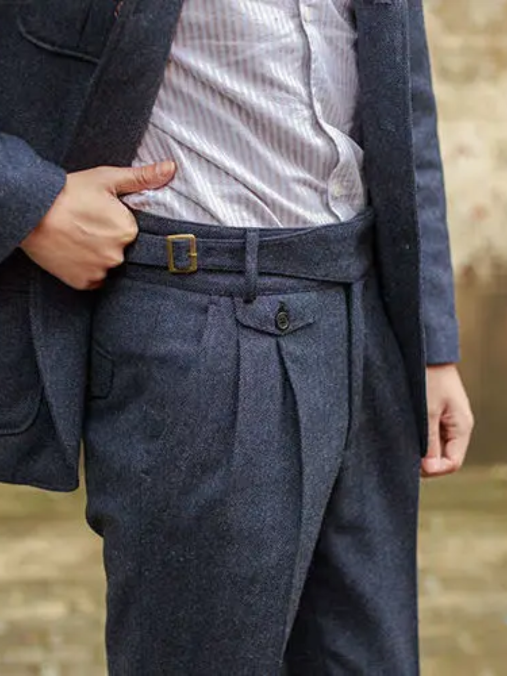 HENRY MONT® Herringbone Suit Pants - Magnattos